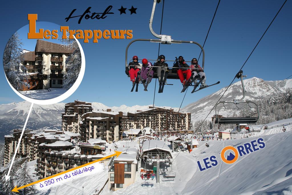 Hôtel Les Trappeurs Les Orres Exterior foto